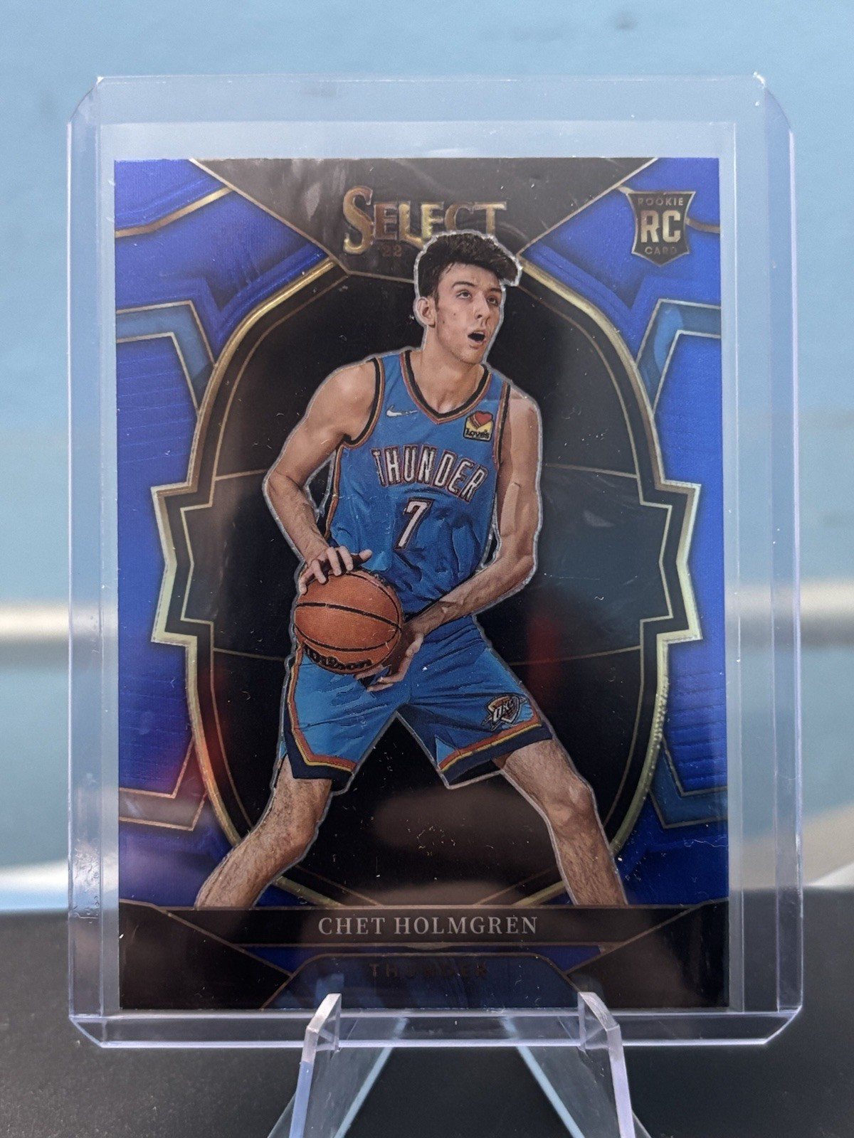 2022-23 Panini Select - Concourse Chet Holmgren #83 Blue Prizm (RC)