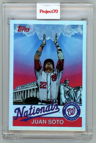 2021 Topps Project 70 Card #301 1958 Juan Soto Snoop Dogg Rainbow Foil 56/70