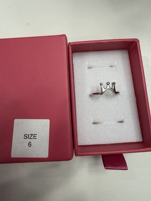 Ryze size 6 sterling silver crown ring stacker