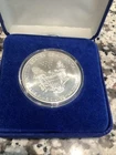 2000 American Silver Eagle 1 Oz. .999 Colorized Walking Liberty Dollar.  Y2K