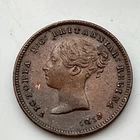 1843 Victoria Farthing — photo from another recent sale