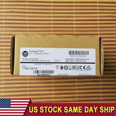 New Allen-Bradley AB 1769-OA16 SERA Compact 16 Point Output Module1769OA16