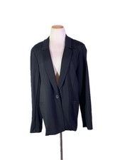 NWT Torrid Size 2 2X Chelsea Studio Luxe Ponte Blazer Black