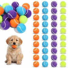 40 Pack Squeaky Mini Tennis Balls for Small Dogs, 1.57'' Interactive Dog Play...