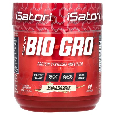 Bio-Gro, Protein Synthesis Amplifier, Vanilla Ice Cream, 4.02 oz (114 g)