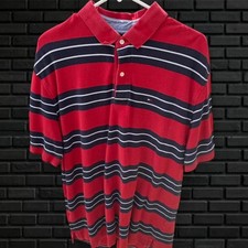 Vintage 90s Tommy Hilfiger Striped Polo XL