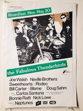 Austin Music Posters   Fabulous T-Birds   Riverfest