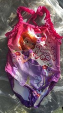 Disney One piece Pink Princess Swimsuit Full Coverage Size 3T