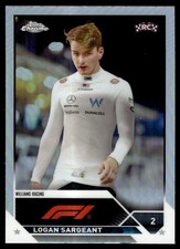2023 Topps Chrome Formula 1 Refractor Logan Sargeant RC Williams Racing #65