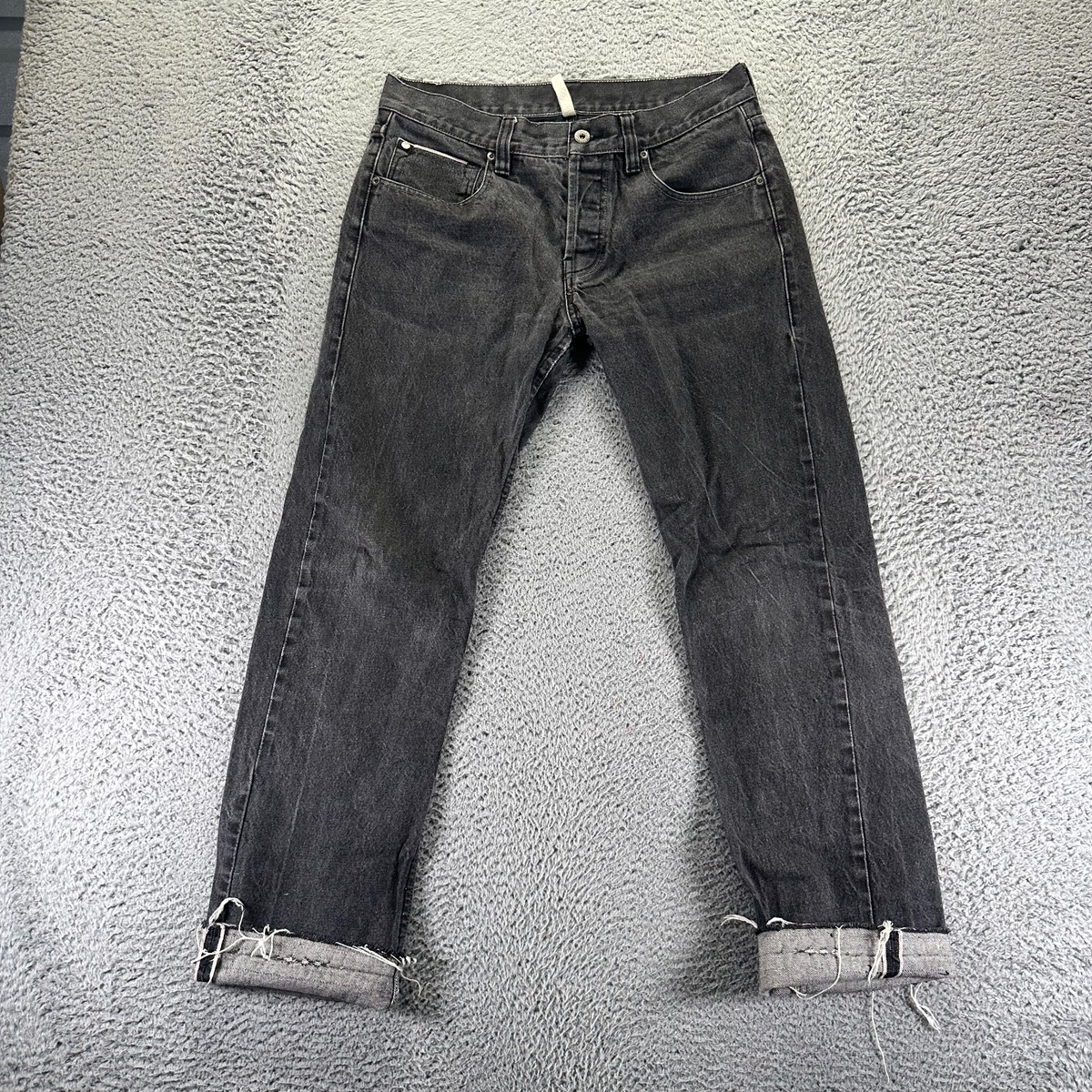 Vintage DC Shoes Jeans Mens 32x31 Black Cotton Denim Selvedge