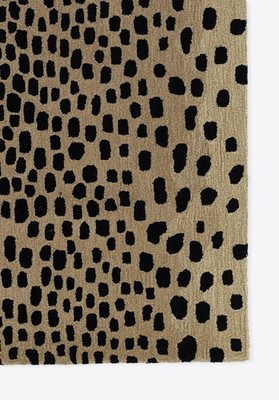 100% Wool Hand Tufted Leopard  Rug   Colorful Bird Design Modern Carpet