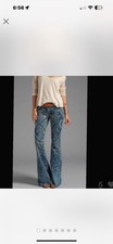 Free People Women's Jeans Size 28 With Pattern. Boho Style