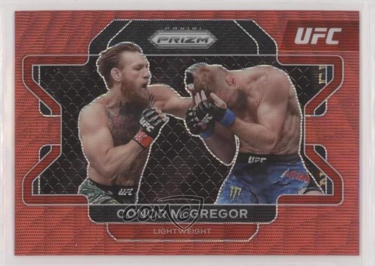 2022 Panini Prizm UFC Ruby Wave Prizm Conor McGregor #39 0g27