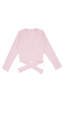 girls Classics Wrap Top athletic dance shirts Pink 10 12 US