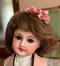 Antique Unis France 301 Bisque Doll 9.4 in 24cm Sleep Eyes Cabinet Size SFBJ Me