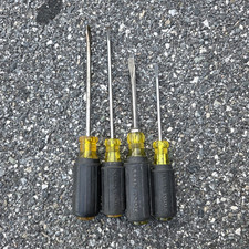 Husky 4-Piece Cushion Grip Flat Head Screwdri...