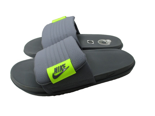 Nike Off Court Adjust Slides Sandals Slippers Gray Mens Sz 10
