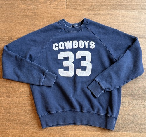 Brandy Melville John Galt Cowboys 33 Navy Blue Crewneck Sweatshirt One Size S