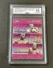 🔥 McGregor Tyson Mayweather Pink Laser #4/10 2024 Leaf Metal CCG 10 GEM MINT 🔥