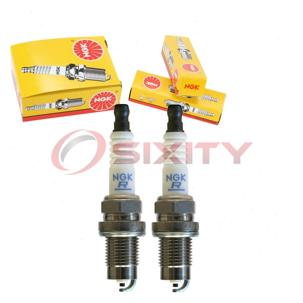 2 pc NGK 1598 FR2B-D Standard Spark Plugs for 22401-FU42A 22401-FU412 wv