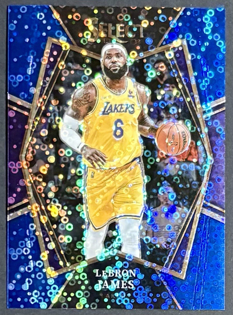 2021-22 Select LeBron James Blue Disco Prizm #/25 SSP Premier Level Lakers 🔥