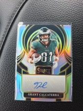 2025 Panini Select Grant Calcaterra Signatures Auto #SIP-GCA Eagles