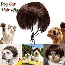 Funny Dog Cat Cosplay Wig,Pet Wigs for Halloween,Christmas, Parties,Festivals US