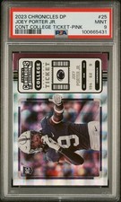 2023 PANINI CHRONICLES DRAFT PICKS CONTENDERS COLLEGE TICKET #25 JOEY PORTER JR.