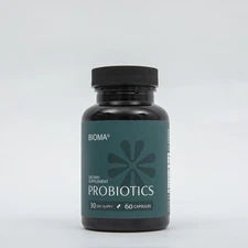 Bioma Probiotics for Digestive Health | 3-in-1 Gut Health Formula | 60 Capsules