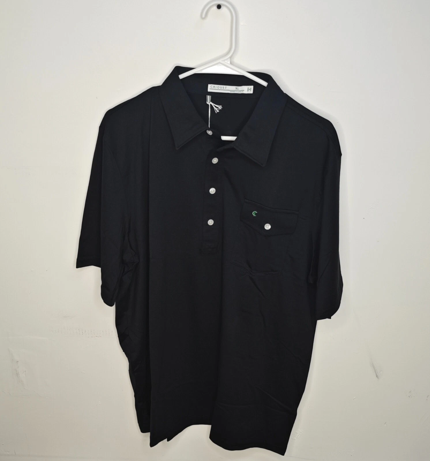Criquet Men's Performance Players Polo Shirt - Black - Size L Large - NEW
Opens in a new window or t