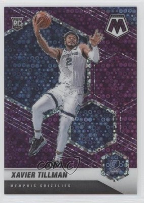 2020 Panini Mosaic Fast Break Purple Prizm 28/50 Xavier Tillman Rookie RC 0nr3