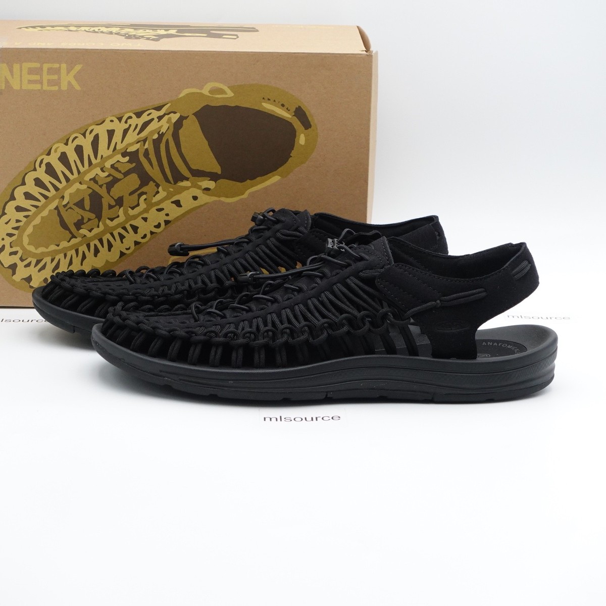 Size 13 Men's KEEN Uneek Sandals 1028325 Black | eBay