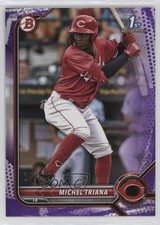 2022 Bowman Prospects Purple Pattern Border 140/199 Michel Triana #BP-75 0s62