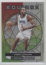 2023 Panini Obsidian Equinox Electric Etch Reggae Flood 26/60 Kawhi Leonard 7y2