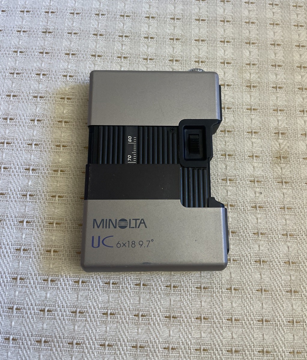 Vintage Minolta UC 6x18 9.7 Adjustable Compact Metal Binoculars