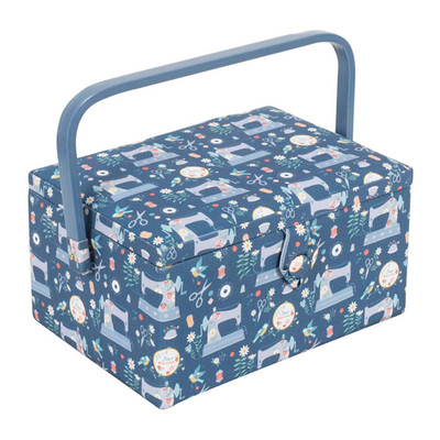 HobbyGift Medium Nähkästchen - Nähmaschinen - Basteln - Aufbewahrung - Geschenk