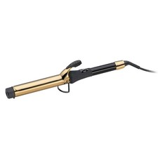 Gamma+ Curling Iron Iron Clip XL 32mm Gold Multiple Heating Settings Rubber Grip