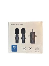 Wireless Microphone Set For Streaming Interviews With Plug Play NWB
