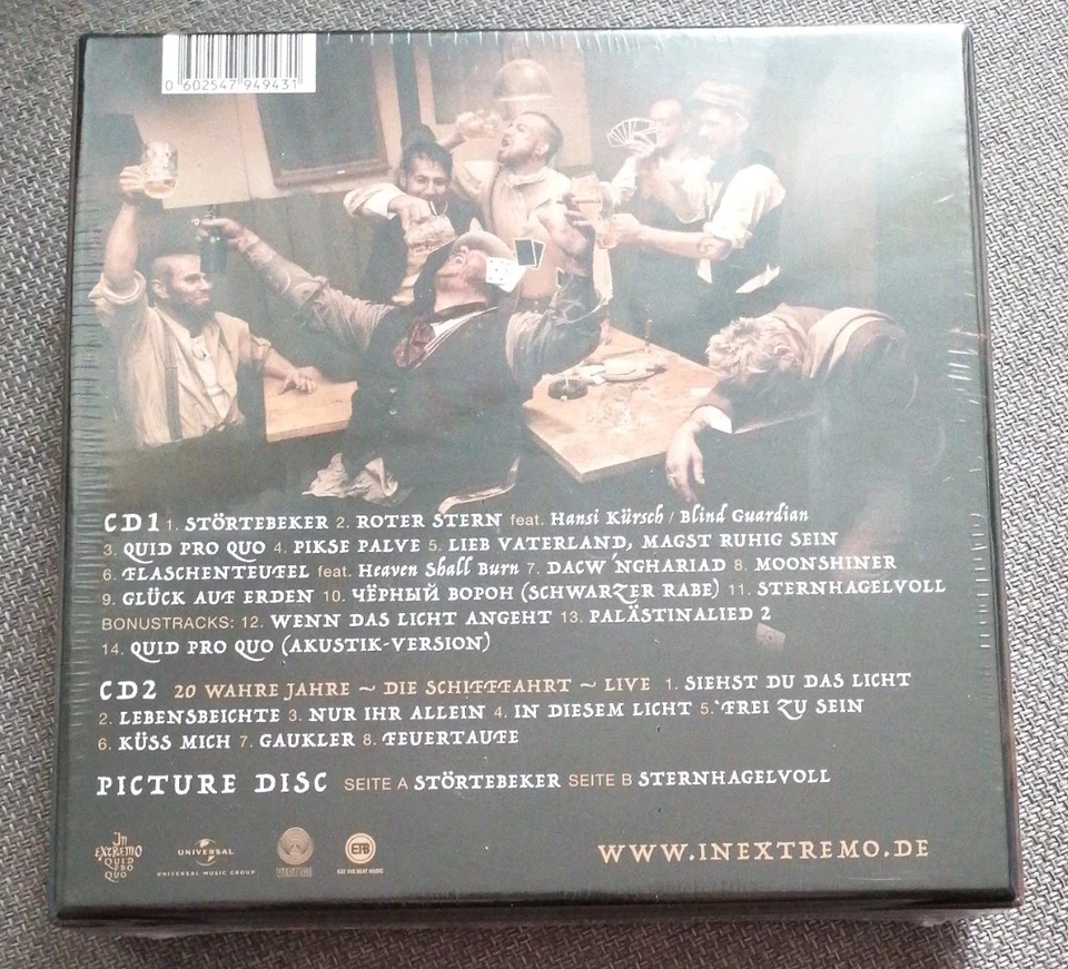 In Extremo - Quid Pro Quo, Limitierte Fan Box, Deluxe-Album, 2 CDs, NEU & OVP! - Bild 3 von 4