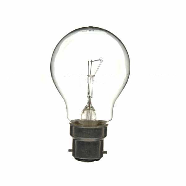 GLS LIGHT BULB 240V 75W B22D CLEAR INDUSTRIAL