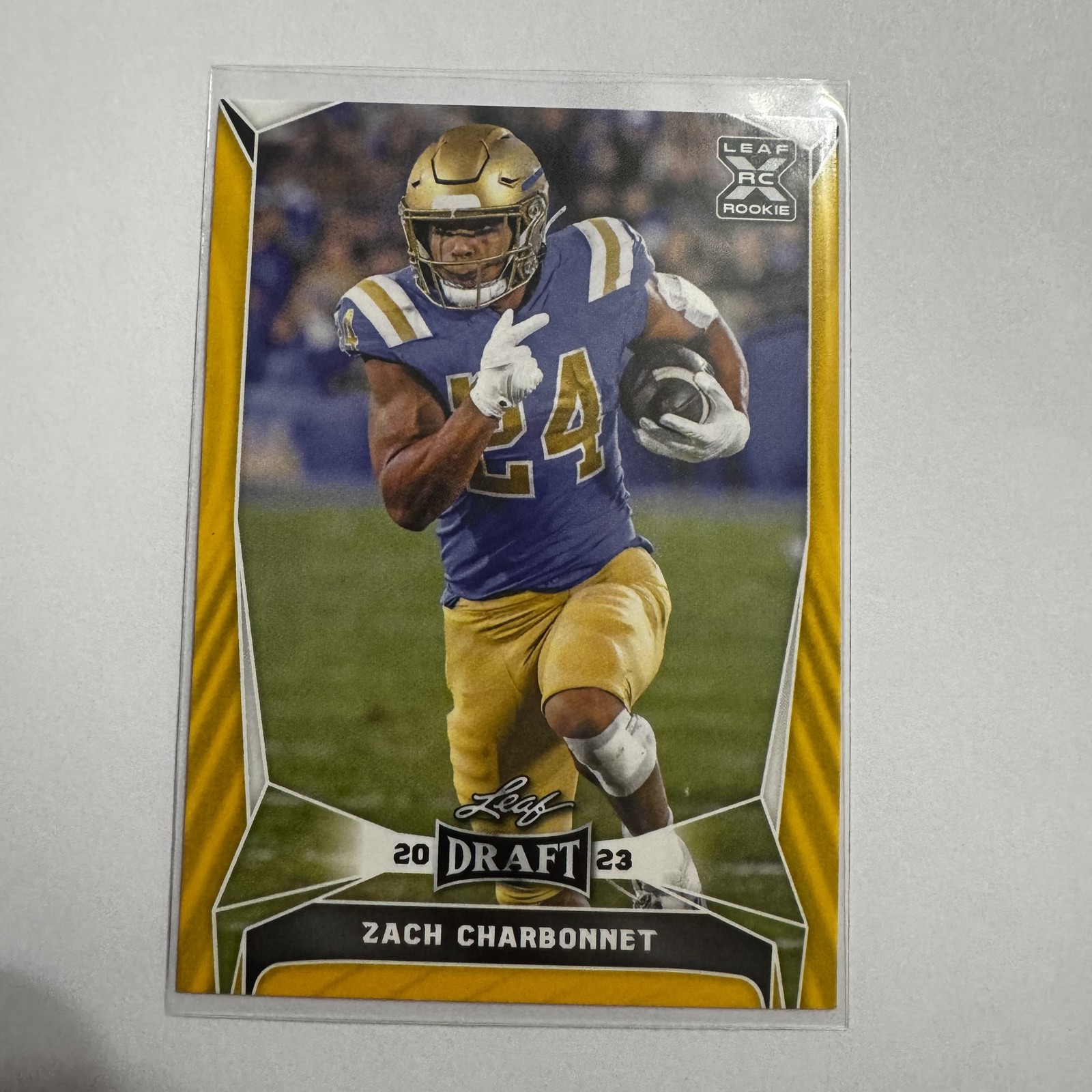 2023 Leaf Draft #74 Zach Charbonnet Gold
