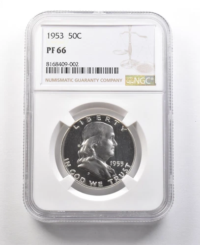 1953 Franklin Half Dollar PF66 NGC Great Contrast *8942