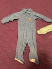 2 Vintage Disney Winnie The Pooh Sleeper 12 Month Baby Blue Green Terrycloth — photo 2