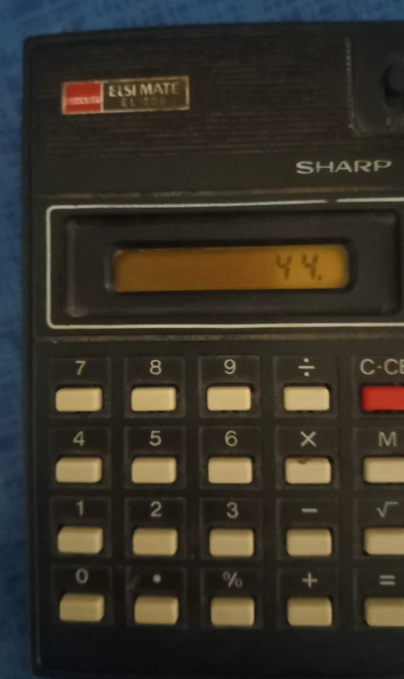 Calculator Sharp EL-206 Electronic Calculator With Book, Box and Case - Vintage - Image 3 of 4