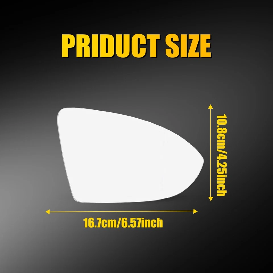 Right Passenger Side Heated Mirror Glass Fits Volkswagen Golf Jetta 2015-21 1-5x - Image 4 of 4