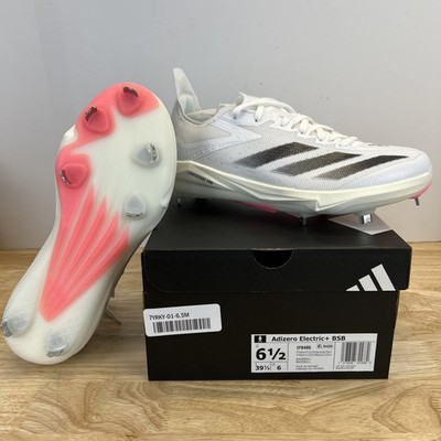 adidas Adizero Electric+ BSB Baseball Cleats Men's White Black IF8486 Size 6.5