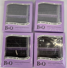 DIY Lash Extension Kit 280Pcs Individual Lashes Cluster D Curl- Set of 4