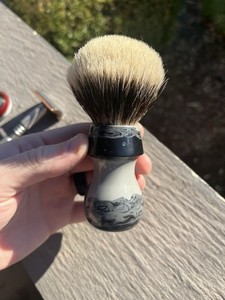 Craving Shaving SHD Gelousy Knot, Swirled Gray Handle