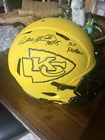 Will Shields Signed KC Chiefs "Rave" FS Authentic Helmet JSA COA Smudge See Pics