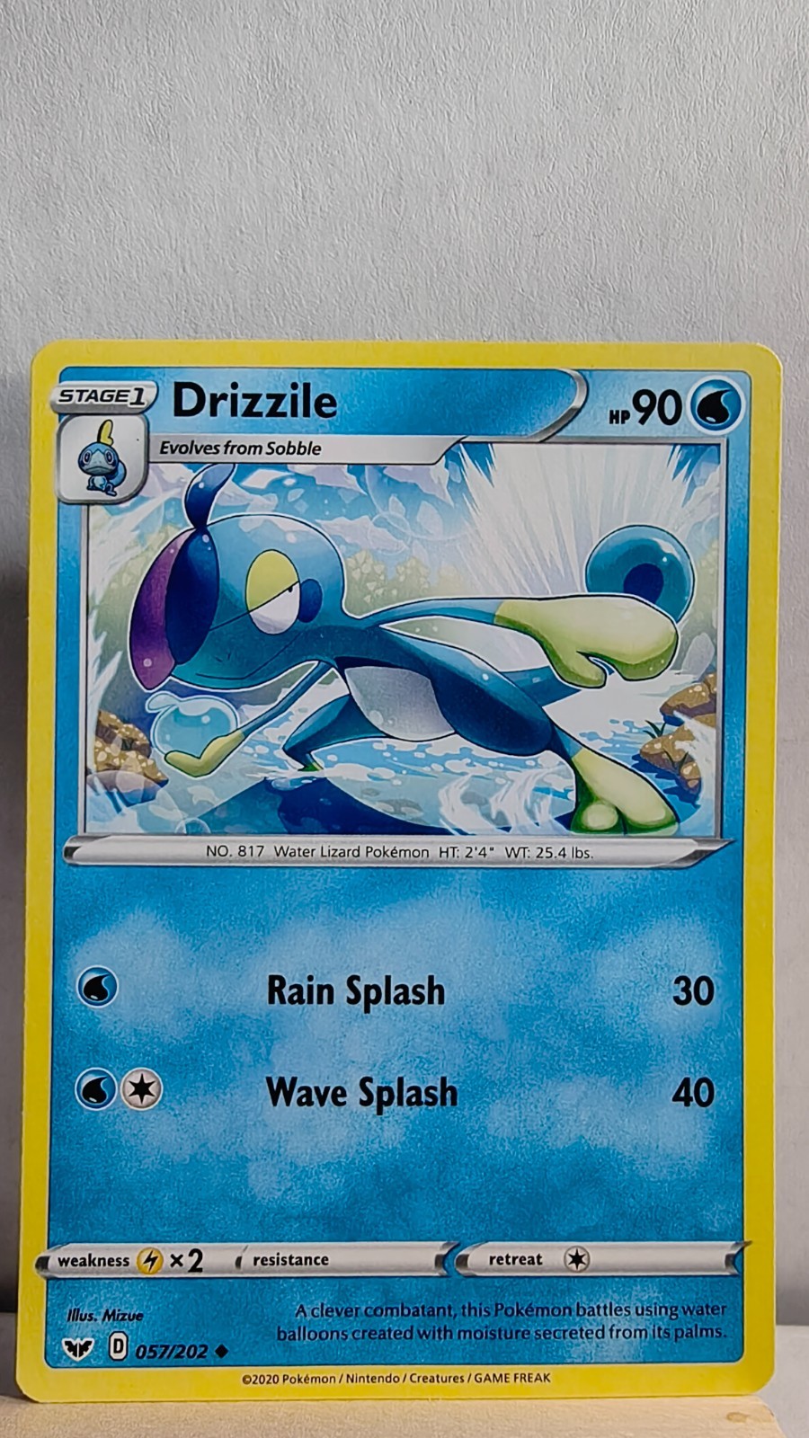 Drizzile [LP] - Pokemon TCG Sword & Shield Base 057/202 [Uncommon]